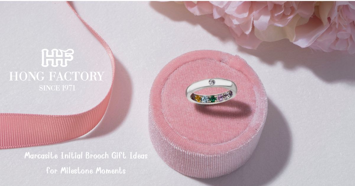 Marcasite Initial Brooch Gift Ideas for Milestone Moments