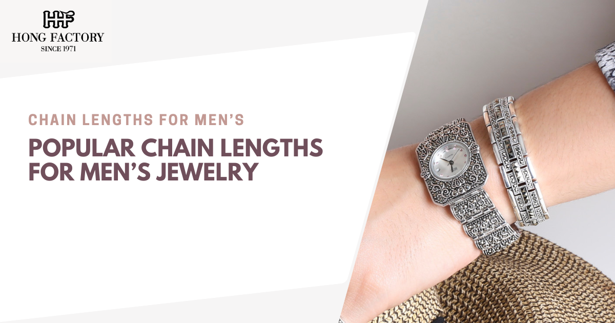 Popular Chain Lengths for Men’s Jewelry